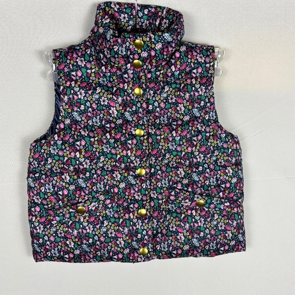 Crewcuts J Crew Marshmallow Puffer Vest Girls Sz XS Age 4 Lightweight Outdoors - Picture 1 of 5